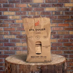 Bûches de bois de chauffage 25 cm 25 dm3